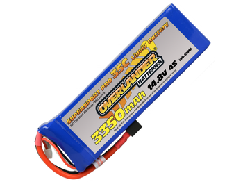 3350mAh 4S 14.8v 35C LiPo Battery - Overlander Supersport Pro