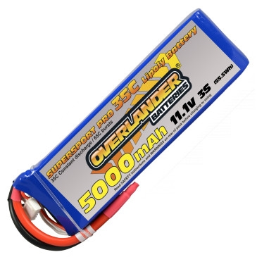 5000mAh 3S 111v 35C LiPo Battery - Overlander Supersport Pro 5000mAh 3S 111v 35C LiPo Battery - Overlander Supersport Pro