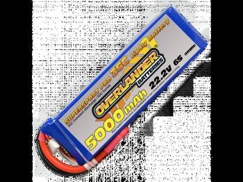 5000mAh 6S 22.2v 35C LiPo Battery - Overlander Supersport Pro with IC5 Connector