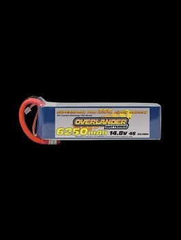 6250mAh 4S 14.8v 35C LiPo Battery (EC5 Connector)