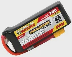 1600mAh 4S 14.8v 70C FPV Lipo Battery