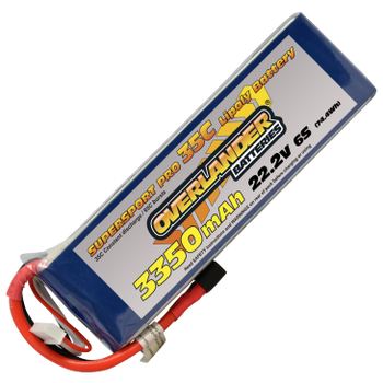 3350mAh 6S 22.2v 35C LiPo Battery - Overlander Supersport Pro