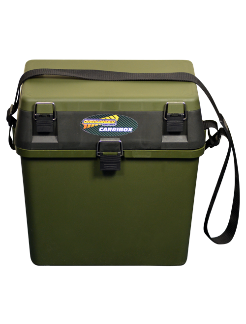 GREEN CARRIBOX COMPACT SEAT amp PLASTIC CARRY CASE