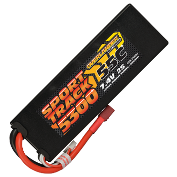 5300mAh 74V 2S 55C Hard Case Sport Track LiPo Battery