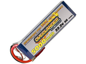5000mAh 6S 222v 35C LiPo Battery - Overlander Supersport Pro
