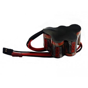 Nimh Battery Pack 2/3 AF 1600mah 6v RX Hump