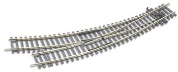 OO/HO Setrack Right Hand Curved Turnout ST-244