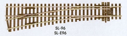OO/HO Streamline Medium Radius Left Hand Turnout SL-96