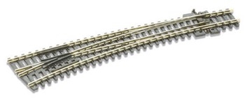 N Gauge Streamline Large Radius Left Hand Curved Turnout SL-387