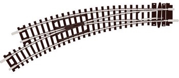 N Gauge Setrack Left Hand Curved Turnout ST-45