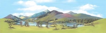 Mountain Lake Medium Backscene (178mm x 559mm)