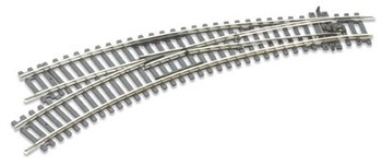 OO/HO Setrack Left Hand Curved Turnout ST-245