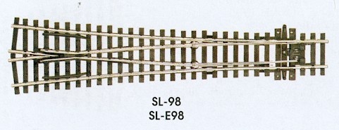 OO/HO Streamline Large Radius Y Turnout SL-98