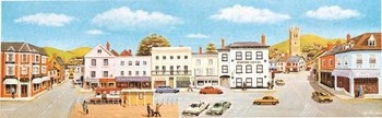 Market Town Centre Large Backscene (228mm x 736mm)