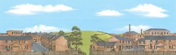 Old Industrial Town Extensions Medium Backscene (178mm x 559mm)