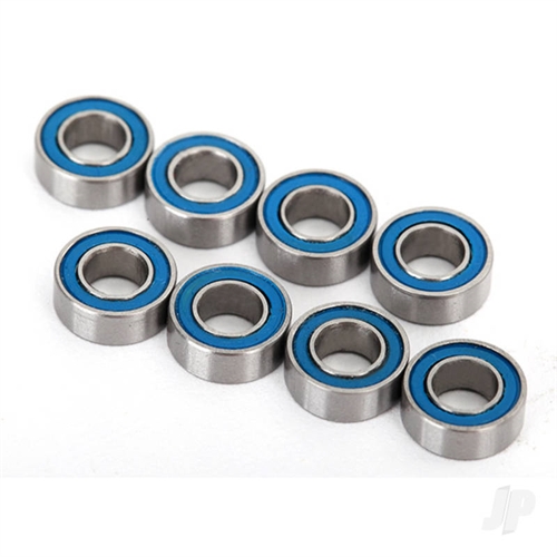 Ball bearings, blue rubber sealed (4x8x3mm) (8pcs)