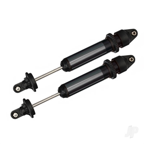 Shocks, GTX, aluminium (black-anodized) (fully assembled with out springs) (2pcs)