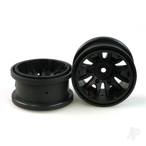 SPOKE WHEEL RIM (BLACK) PAIR