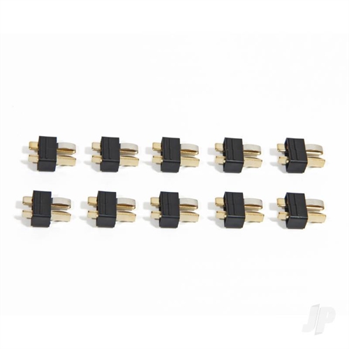 "Bulk Pack HCT-Plug, Male, Black (10)"