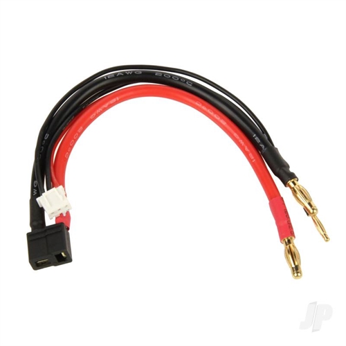 "Charge Lead, 4mm Bullet to HCT Female with 2S JST-XH Balance"