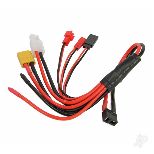 Charge Adapter Squid, HCT Female to XT-60, TAM, JST, Mini, FUT, Blank