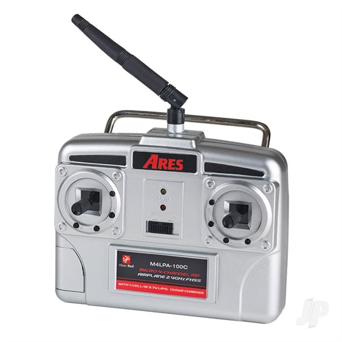 "Hitec Red 4-Ch Tx with 100mA Charger, Mode 1: Sopwith/Fokker DVII"