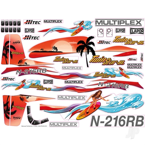 Decal Set TwinStar BL - Summertime 724302