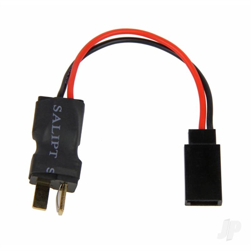 "Power Tap, HCT-Plug Female to Male with Futaba-J Rx Male"