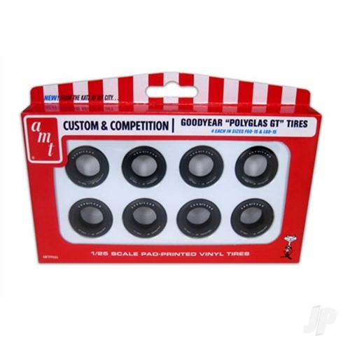 1:25 Goodyear Polyglas GT Tires Parts Pack