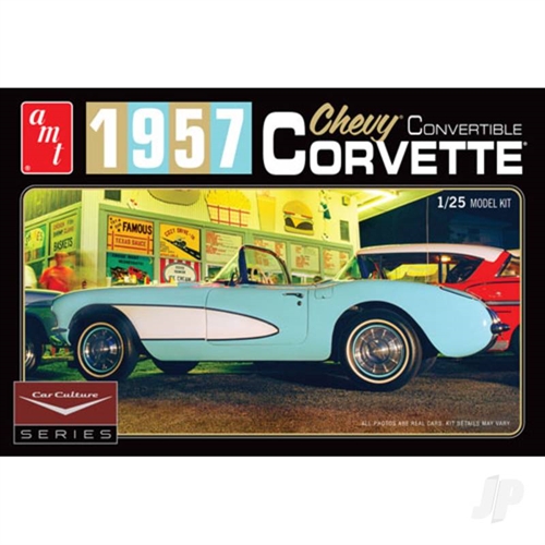 1:25 Cindy Lewis Car Culture - 1957 Chevy Corvette Convertible (White)