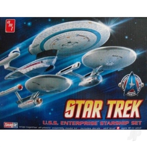 ST Enterprise Set 3n1 NCC1701 1701A 1701B
