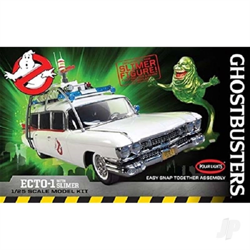 Ghostbusters Ecto-1 with Slimer Figure Snap