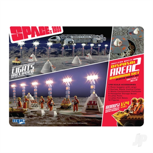 Space1999 Nuclear Waste Area 2 Diorama with bonus Moon Buggy
