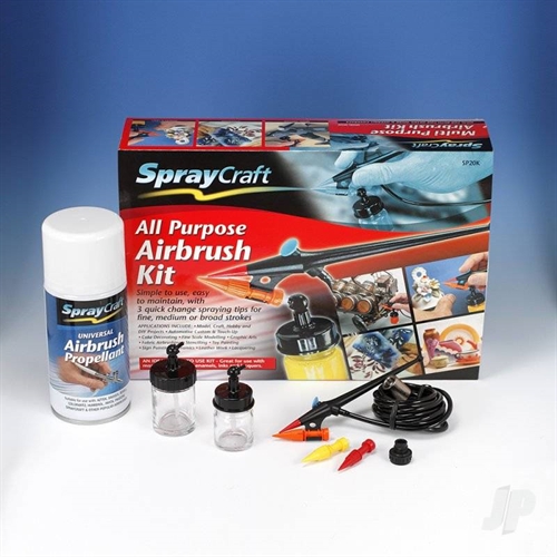 Spraycraft SP20K MULTI-TIP ALL-PURPOSE AIRBRUSH KIT