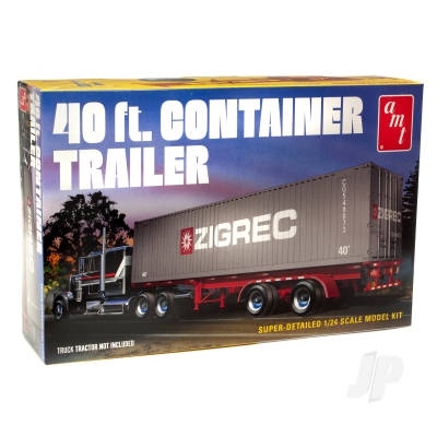 1:25 40ft Semi Container Trailer
