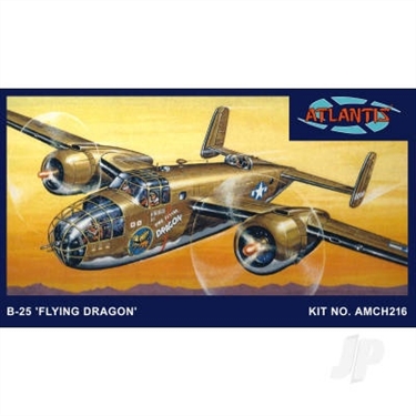 164 B-25 Flying Dragon with Swivel Stand