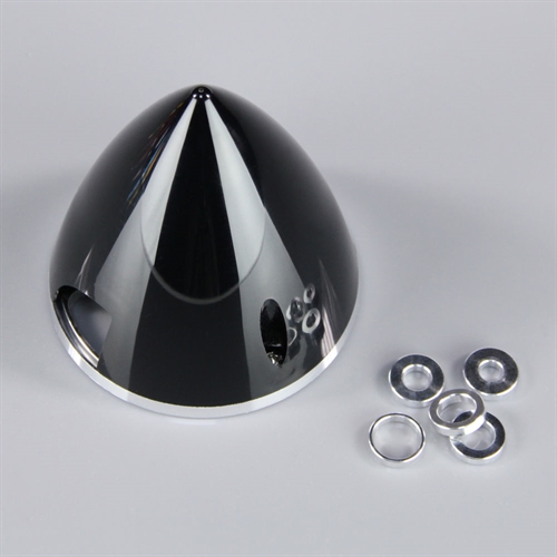 38mm Black Spinner (with Aluminium Back Plate)
