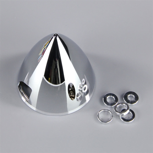 51mm Chrome Look Spinner (with Aluminium Back Plate)