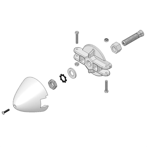 Spinner, holder, clamp 4.0in FunGlider