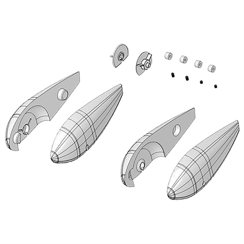 Wheel spats left + right AcroMaster