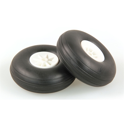 2.1/2in - (63mm) White Wheels (2pcs)