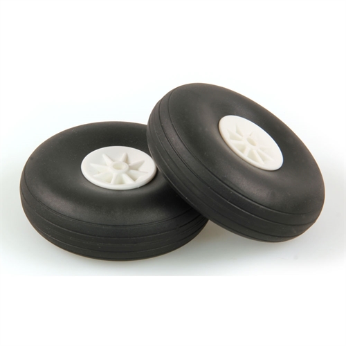 2.3/4in - (69mm) White Wheels (2pcs)