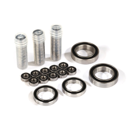 Ball bearing set, TRX-4 Traxx, black rubber sealed, stainles