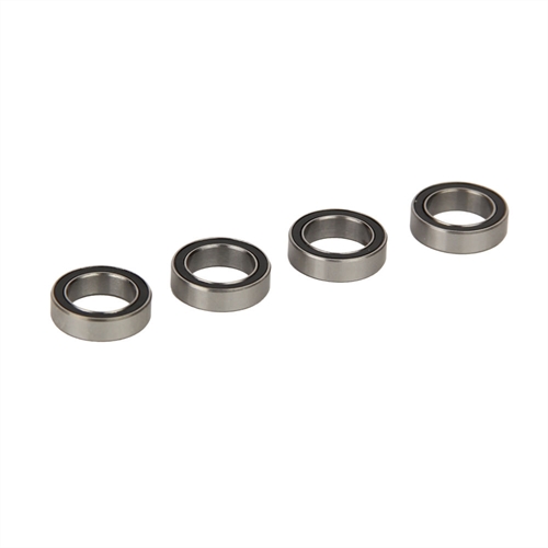 "Ball Bearing, 10x15x4mm Rubber Shield (4)"