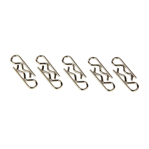 Body Clips, Sandard Straight, Silver (10pcs)