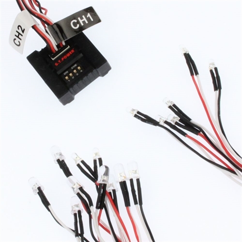 RC Car Controlled  Simulated  Flashing Light System