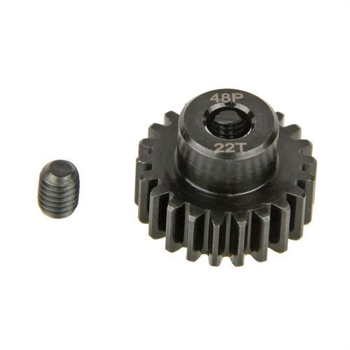 "Pinion Gear, 48P, Steel 22T"