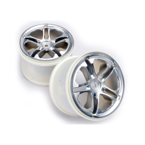 Wheels, SS (split spoke) 3.8" (satin) (2) (fits Revo/Maxx se