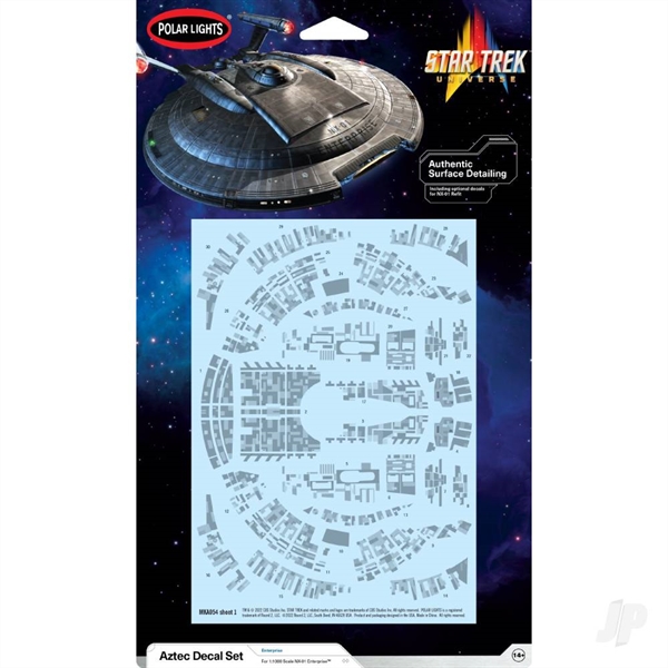 Star Trek NX-01 U.S.S. Enterprise Aztec Decals 2T