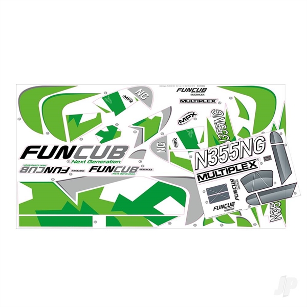 Decal sheets FUNCUB NG green A and B